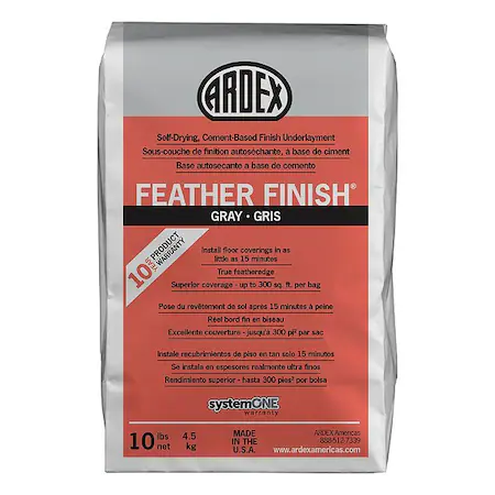 Ardex concrete patch, 10 lb bag of gray limestone-based powder