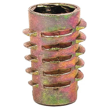Wood threaded inserts, hex drive, 5/16-18 thread, zinc alloy