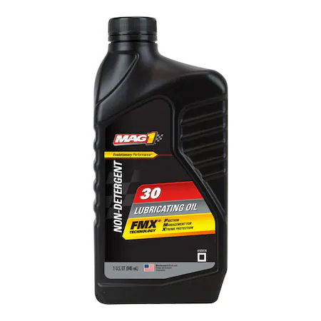 MAG 1 SAE 30 hydraulic oil in a 1 qt bottle