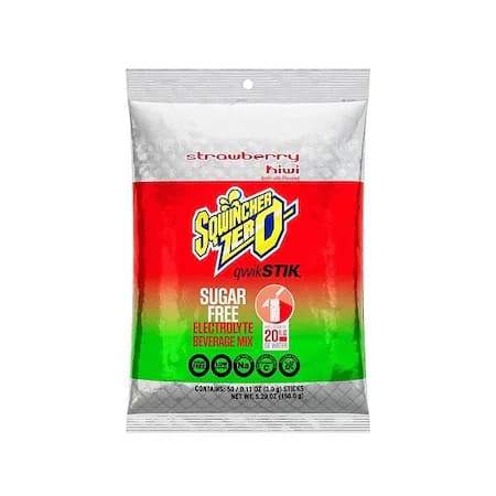 Sqwincher strawberry kiwi sports drink, pack of 50, 20 oz yield each