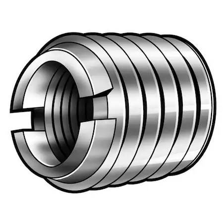 E-Z LOK self locking thread insert, heavy wall stainless steel, M12-1.75