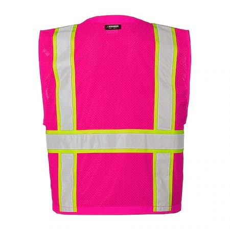 Kishigo pink safety vest, public safety vest in size 4XL/5XL