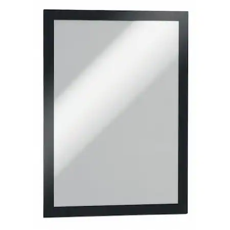 Black PVC surface mount sign holder for 8-1/2 x 11 in signs