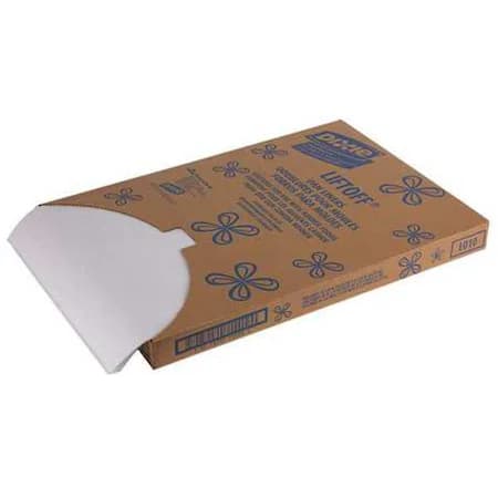 Dixie paper pan liners, pack of 1,000 white coated sheets